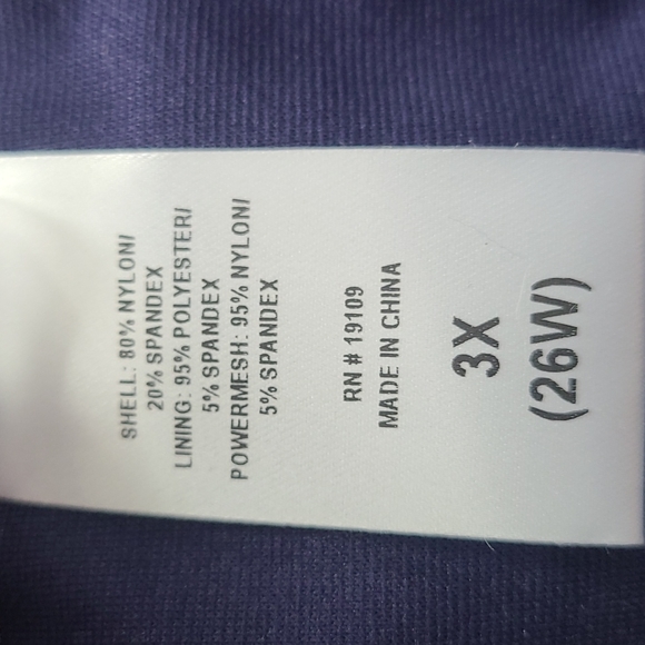 Swim Bottoms. Plus Size. Midrise. Navy LYSA Size 3x. - Picture 5 of 7